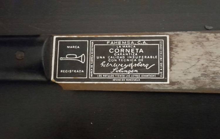 MACHETE ‘CORBETA’ con FODERO. ca. 1960.