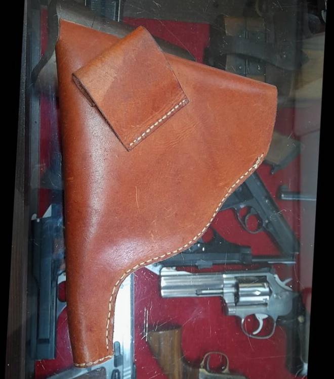 REI FONDINA PISTOLA GLISENTI M.1910 – BRIXIA M.1913 CUOIO MARRONE.