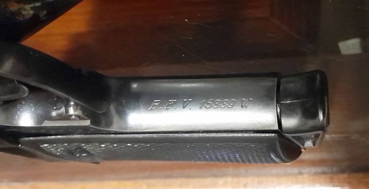 PISTOLA WALTHER PP ZELLA MEHLIS R.F.V. N Coronata Cal. 7,65 Br. + FONDINA