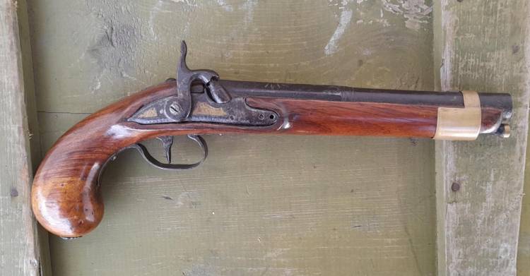 PISTOLA Kentucky a Pietra trasf. Luminello. Canna 3 ordini. īD.DONATSī Sec. XVIII-XIX.