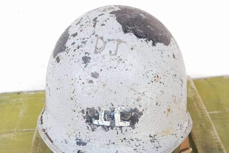 USN ELMETTO M.1 GANCI FISSI II GM MIM. GRIGIO CHIARO NAVY.