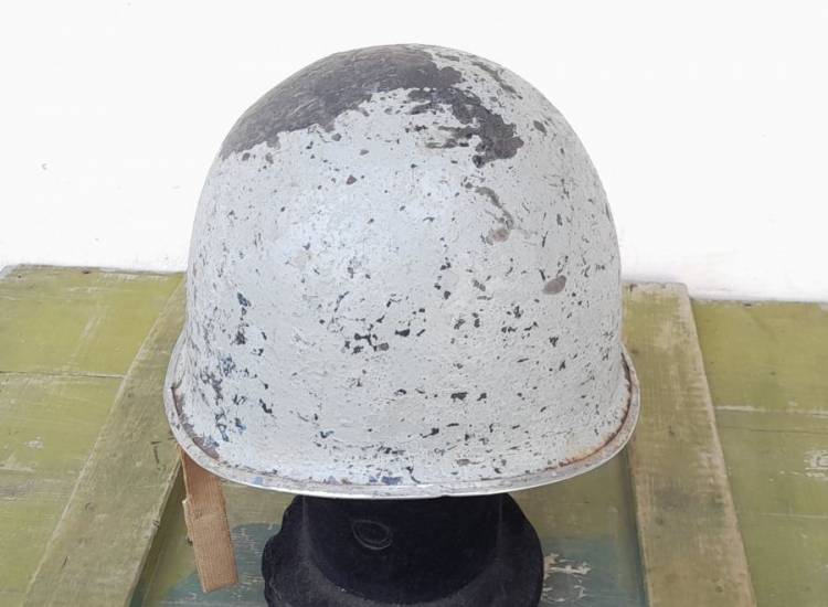 USN ELMETTO M.1 GANCI FISSI II GM MIM. GRIGIO CHIARO NAVY.