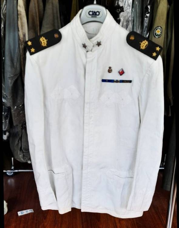 RM UNIFORME Bianca Estiva M.1903 S.Ten. di Vascello + Fregi.