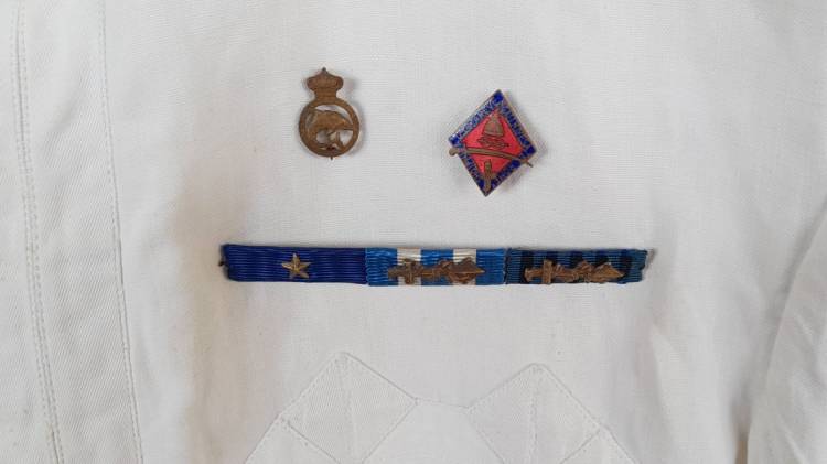 RM UNIFORME Bianca Estiva M.1903 S.Ten. di Vascello + Fregi.