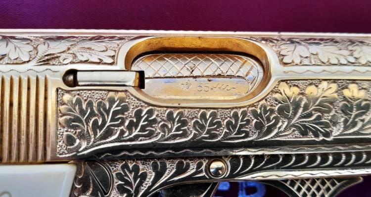 PISTOLA WALTHER PPK ‘GOLD’. Cal. 7,65 Br.