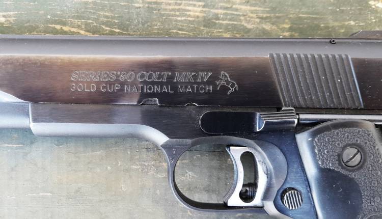 PISTOLA COLT SERIE 80 MKIV GOLD CUP NATIONAL MATCH. Cal. 45 ACP