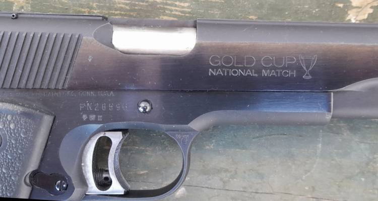 PISTOLA COLT SERIE 80 MKIV GOLD CUP NATIONAL MATCH. Cal. 45 ACP