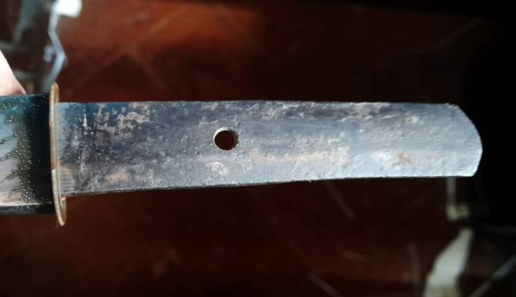 K001 CHĪSAGATANA (Shinto = ´6/700) in tamahagane, Hamon Gunome, MuMei,