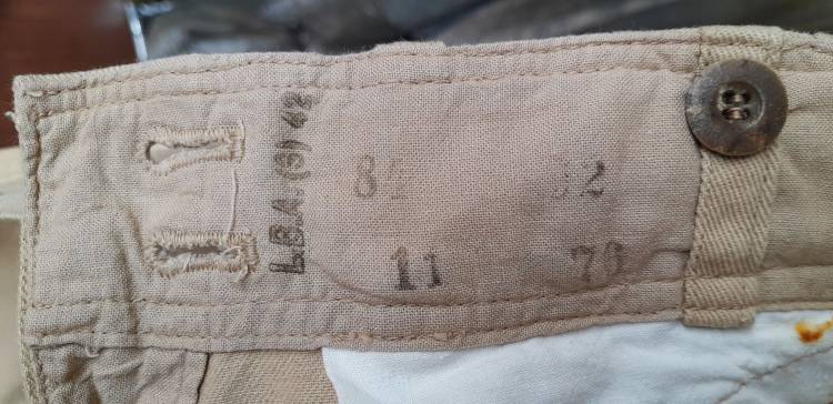 LW-DAK PANTALONI LUNGHI COTONE FJ ‘LBA (S) 42’.
