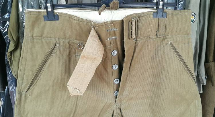 HEER-DAK PANTALONI TRUPPA/UFF. A SBUFFO CTONE VERDE.