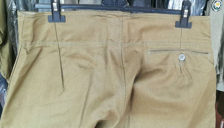 HEER-DAK PANTALONI TRUPPA/UFF. A SBUFFO CTONE VERDE.