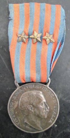 I - MILITARIA STORICA -  - REI  MEDAGLIA GUERRA ITALO-TURCA 1911-12