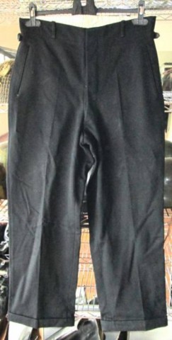 I - MILITARIA STORICA -  - NSDAP-SS   PANTALONI DIRITTI  NERI (2)