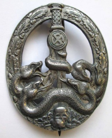 I - MILITARIA STORICA -  - WH  BANDENKAMPFABZEICHEN  IN ARGENTO 	COPIA