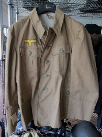 I - MILITARIA STORICA -  - KM	GIACCA  DAK IN COTONE CON AQUILA	