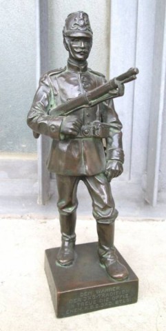 I - MILITARIA STORICA -  - STATUETTA DI UNO J�GER DEL BAYERN IN BRONZO � INIZIO �900