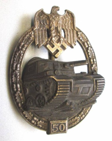 I - MILITARIA STORICA -  - HEER-SS  DISTINTIVO D�ASSALTO PANZER �50�