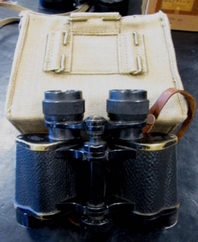 I - MILITARIA STORICA -  - GB  BINOCOLI  6x30  Kershaw  +  CUSTODIA TELA