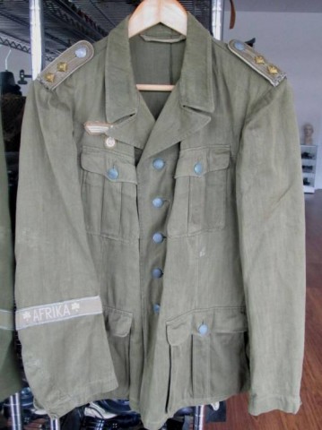 I - MILITARIA STORICA -  - HEER-DAK  GIACCA M.36  UFF. 							950,00