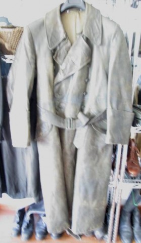 I - MILITARIA STORICA -  - W-SS/WH  CAPPOTTO UFF. PELLE GRIGIA