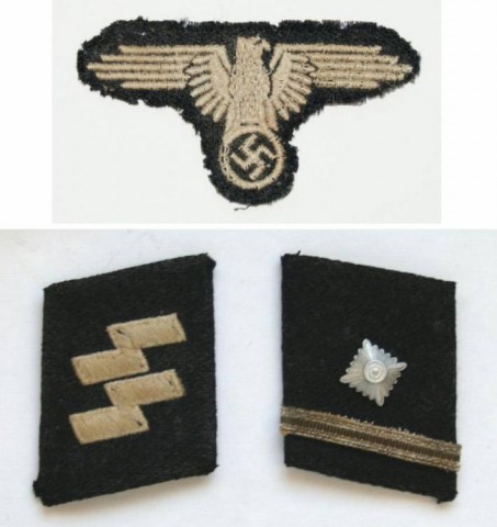 I - MILITARIA STORICA -  - SS  MOSTRINE + AQUILA  (Scarfuhrer)