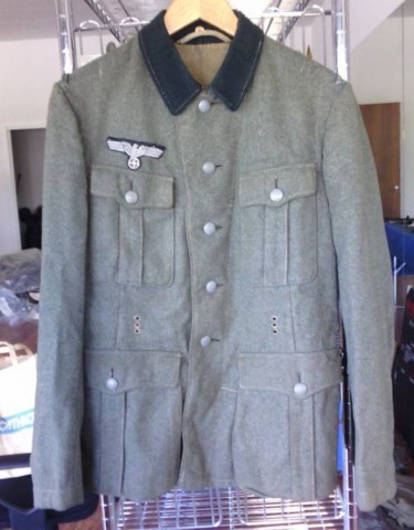 I - MILITARIA STORICA -  - HEER  GIACCA TRUPPA M.36 + AQUILA UFF.