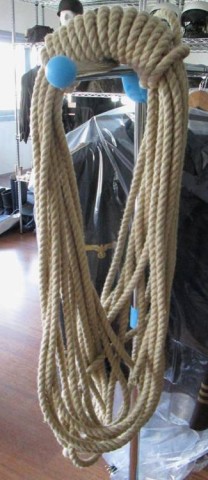 I - MILITARIA STORICA -  - WH  TIRO DI FUNE  PER GJ  (TRUPPE ALPINE) IN CANAPA Diam. cm. 2,5.