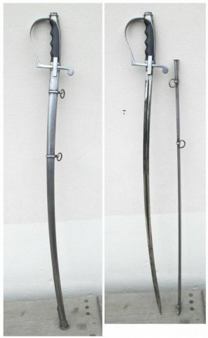 D - ARMI BIANCHE -  - MONTE. SCIABOLA Mod. �55  Iniziali (O.F.).