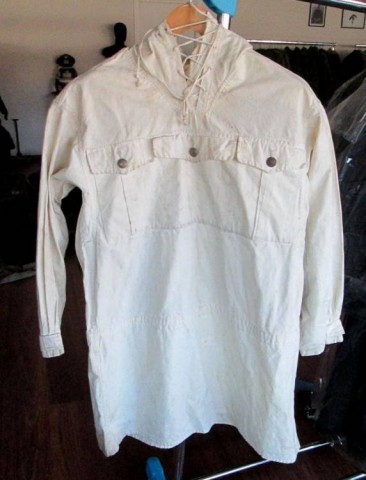 I - MILITARIA STORICA -  - WH-SJ  ANORAK A VENTO TRE TASCHE BIANCO.								900,00