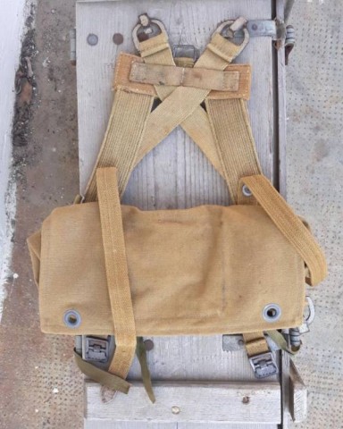 I - MILITARIA STORICA -  - �STURMGEP�CK +  BEUTEL  M.39�   IN CANAPA, GIALLO CONTINENTALE. 