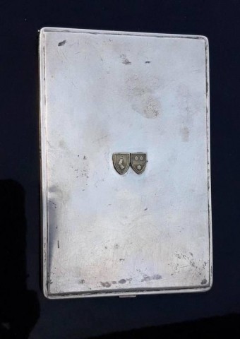 I - MILITARIA STORICA -  - PORTASIGARETTE PERSONALE DI HERMANN GOERING IN ARGENTO.