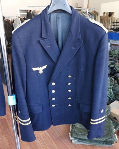 I - MILITARIA STORICA -  - KM	GIACCA DA SERVIZIO UFF. LANA BLU.