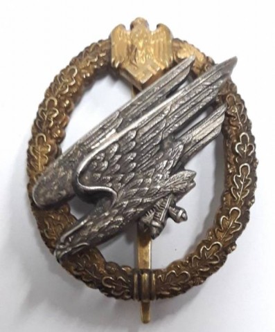 I - MILITARIA STORICA -  - HEER  Fallschirmsch�tzenabzeichen des Heeres  1� Mod.  Argento 800.   Nominale.