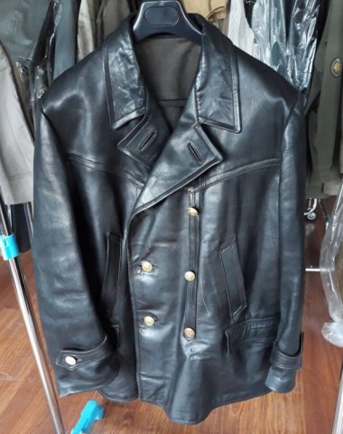 I - MILITARIA STORICA -  - KM	GIACCONE PELLE  U-BOOT I Tipo Pelle nera (1)