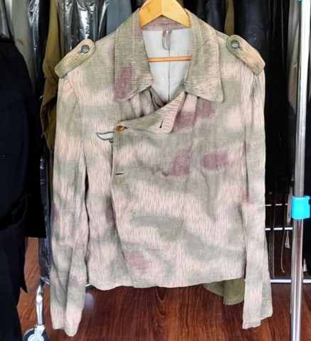 I - MILITARIA STORICA -  - LW-FD	GIACCHINO PANZER DRILLICH MIMETICO + SPALLINE.