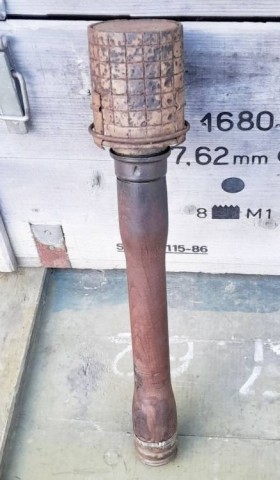 F - ARMI DISATTIVATE -  - STIELHANDGRANATE M.24 CON CAMICIA A  FRAMMENTAZIONE.