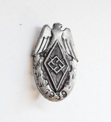 I - MILITARIA STORICA -  - HJ	OCCHIELLO  Siegernadel  1939    der HJ-Reichssportwettk�mpfe.