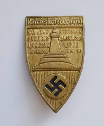I - MILITARIA STORICA -  - RKB  (Reichskriegecbund)   SCUDETTO Raduno 1934. 