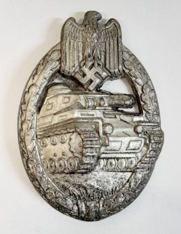 I - MILITARIA STORICA -  - HEER-SS   DISTINTIVO D�ASSALTO PANZER  CLASSE ARGENTO, RETRO VUOTO.