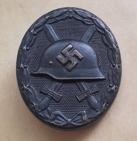 I - MILITARIA STORICA -  - WH-SS   DISTINTIVO FERITI NERO  1^ Cl.	