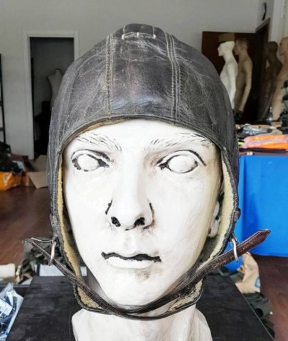 I - MILITARIA STORICA -  - LW  	CUFFIA PILOTA MONTONE.