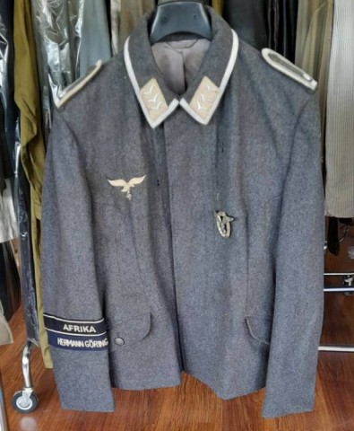 I - MILITARIA STORICA -  - LW	  FLIEGERBLUSE  �HERMANN GOERING�  FELDWEBEL.	