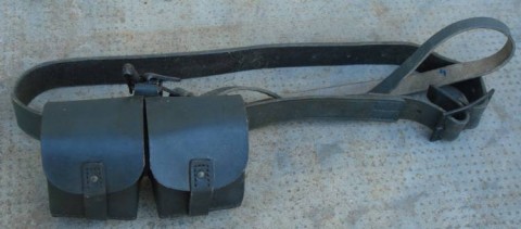 I - MILITARIA STORICA -  - CINTURONE + 2 GIBERNE M.1907 CUOIO