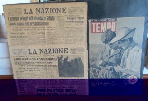 I - MILITARIA STORICA -  - N.1 RIVISTA �Il Tempo� + 2 QUOTIDIANI �La Nazione�