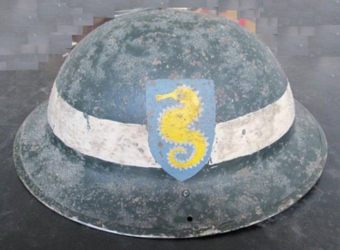 I - MILITARIA STORICA -  - ELMETTO MKII  27th Armoured Brigade