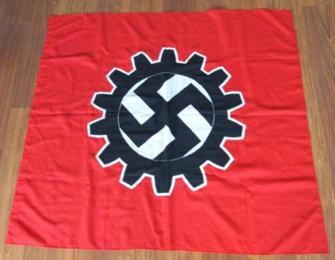 I - MILITARIA STORICA -  - NSDAP-DAF  BANDIERA  cm. 120x150
