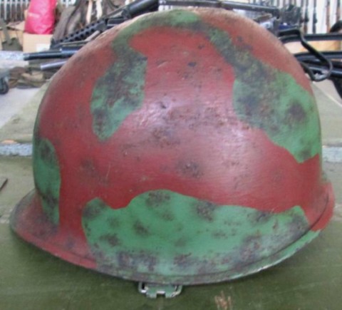 I - MILITARIA STORICA -  - USA  ELMETTO M.1  MIMETICO  COREA/VIETNAM