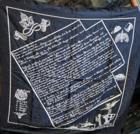 I - MILITARIA STORICA -  - FOULARD FASCISTA IN SETA