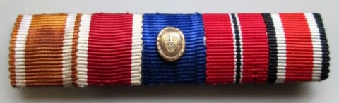 I - MILITARIA STORICA -  - BARRETTA ONOREFICENZE 5 NASTRINI