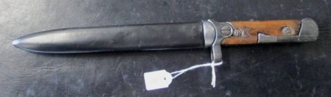 D - ARMI BIANCHE -  -  BAIONETTA CARCANO �91/38 Pieghevole I Tipo (2)  c/Fodero